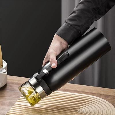 Uplift Essentials Large Capacity 304 Stainless Steel Tea Infuser Vacuum Flask black Thermos 750ml