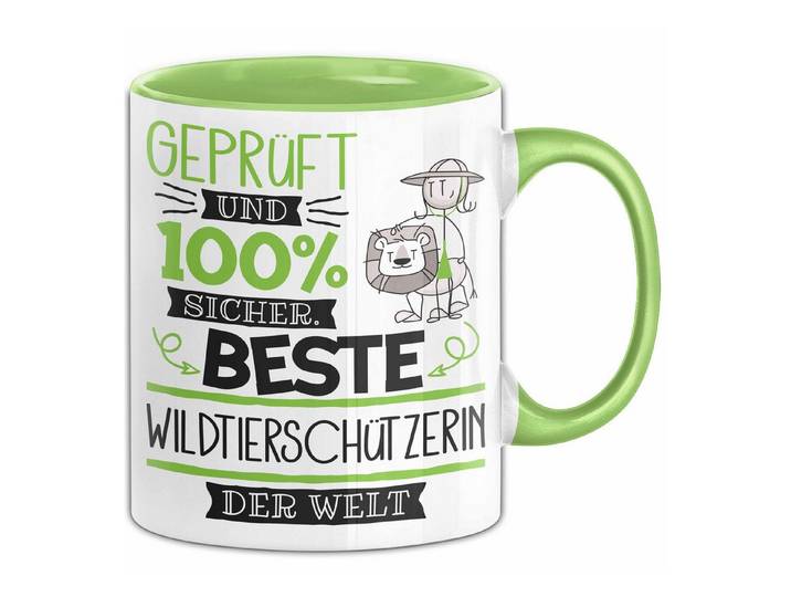 Trendation Tasse Beste Wildtierschützerin Der Welt Tasse Geschenk für Eine Wildtiersc