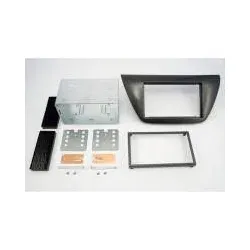 Mitsubishi Lancer Evo 2004-2008 Radiohalterung Radioblende Doppel 2-DIN Rahme...