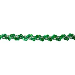 Metallic-Paillettenband, grün, Breite: 10 mm, Länge: 3 m
