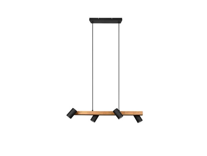 Trio Leuchten Hängeleuchte Marley, Schwarz, Holz, Metall, Kiefer, 20x150x80 cm, Lampen & Leuchten, Innenbeleuchtung, Hängeleuchten, Pendelleuchten