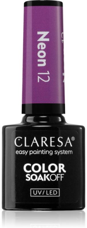 Claresa SoakOff UV/LED Color Neon gel nail polish shade 12 5 g