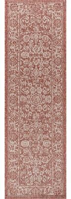 JONATHAN Y Sinjuri Bohemian Textured Weave Floral Indoor/Outdoor Area Rug