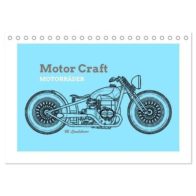 Motor Craft Motorräder (Tischkalender 2026 DIN A5 quer), CALVENDO Monatskalender