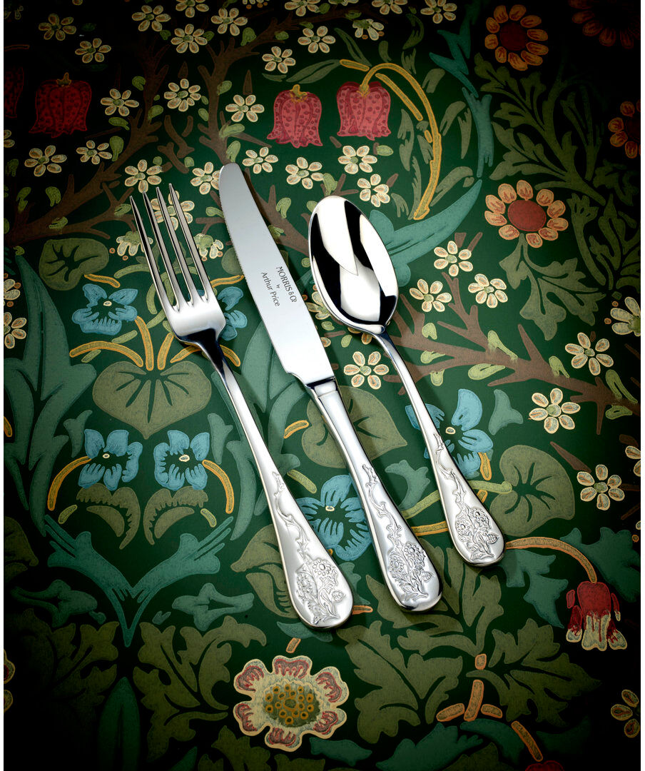 Morris & Co. By Arthur Price Blackthorn 24 Piece Cutlery Set Silver 24