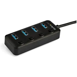 StarTech USB-C Hub (USB-A, 4 Ports), Dockingstation + USB Hub, Schwarz