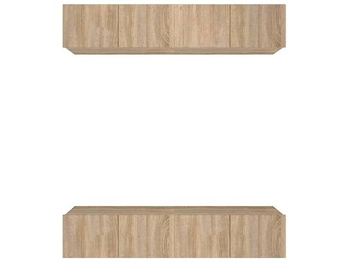 vidaXL Tv-meubels 4 st 80x30x30 cm bewerkt hout sonoma eikenkleurig