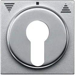 Merten Zentralplatte für Profil-Halbzylinderschlösser, System M (aluminium matt)