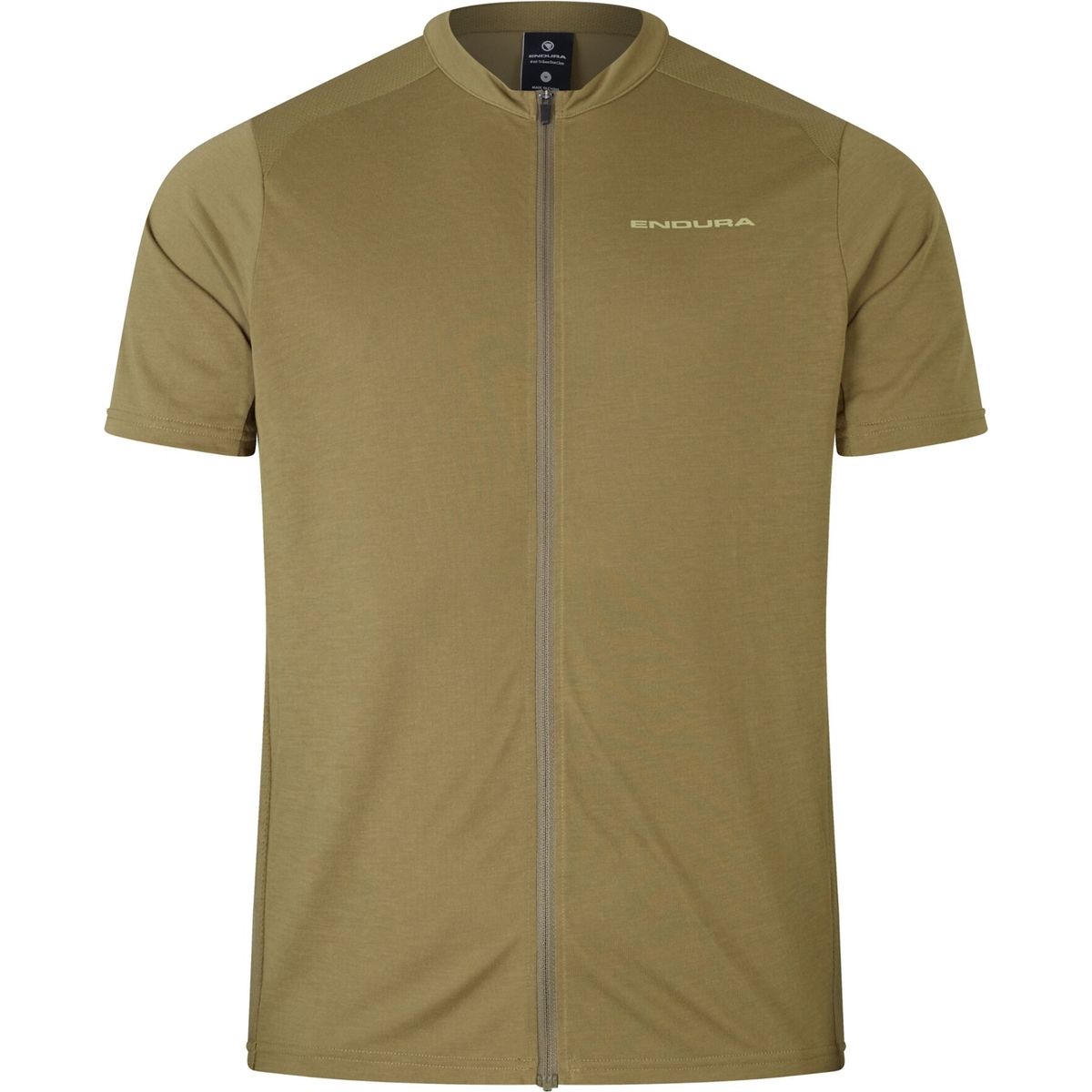 Endura Loop Short Sleeve Zipped Jersey tweed green (TW) M R-E5202-TW-M-tweed-green