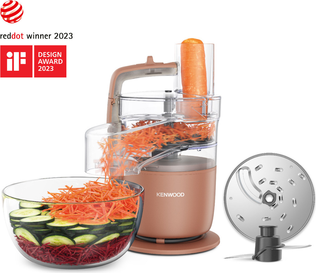 Kenwood MultiPro Go Keukenmachine - Terracotta (650 watt, met 360° Express Serve functie)