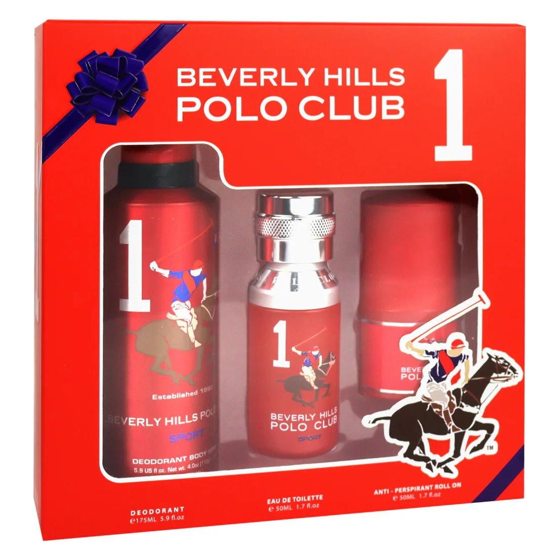 Beverly Hills Polo Club Eau De Toilette + Anti-Perspirant Deodorant Spray + Anti-Perspirant Deodorant Roll-On Für Herren (Körperpflegeset, Parfum Set) (56460522)