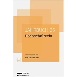 Hochschulrecht - Jahrbuch 2025, Fachbücher von Werner Hauser