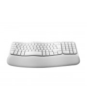 Logitech Ergo Series Wave Keys for Mac Tastatur kabellos Bluetooth LE QWERTZ Deutsch Off-White (920-012404)
