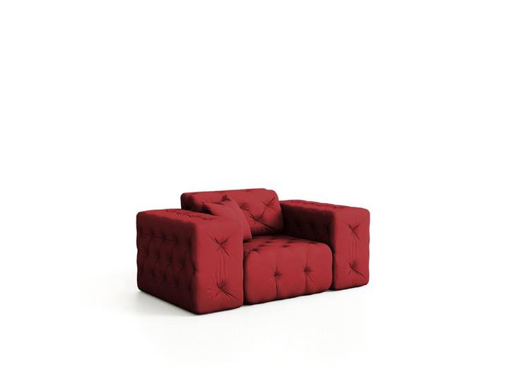 Fun Möbel Sessel Sessel CHANTAL in Stoff Opera Velvet (Designersessel Chantal incl. 1 Zierkissen)
