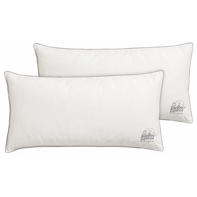 Federkissen RIBECO "Eve", weiß, B:40cm L:80cm, Füllung: 90% Federn, 10% Daunen, Kopfkissen, Kopkissen in 80x80 cm und weiterer Größe
