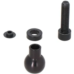 SW-Motech 1" Kugel für M10-Spiegelgewinde - Für M10 x 1,25 mm Gewinde. Für RAM Arm. Schwarz.