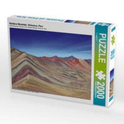 CALVENDO Puzzle Rainbow Mountain, Vinicunca, Peru | 2000 Teile Lege-Größe 90 × 67 cm Foto-Puzzle für glückliche Stunden