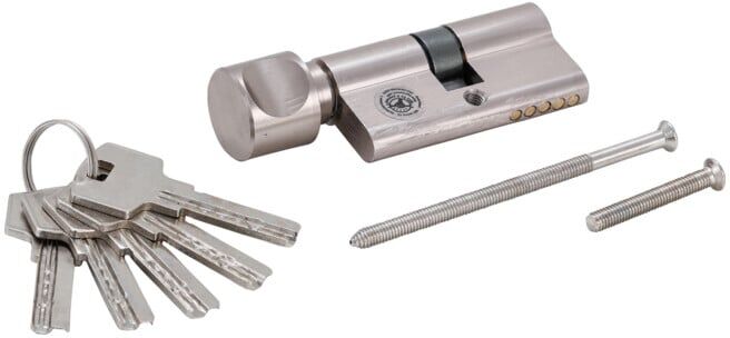 BGS Cylindre de serrures de sécurité avec bouton 60 mm ; BGS Do it yourself (85260)