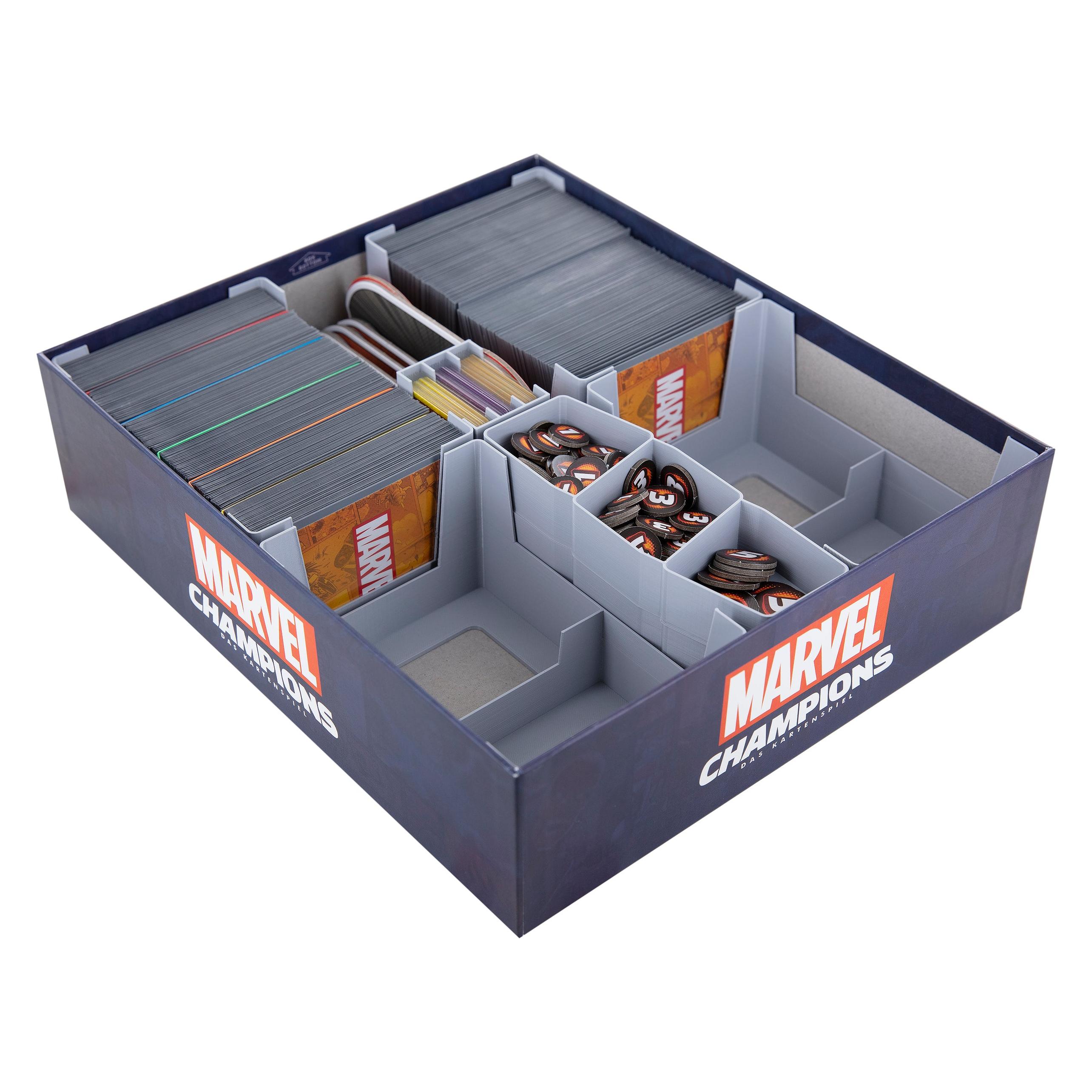 Feldherr ORG061 - Organizer für Marvel Champions: Das Kartenspiel - Grundspielbox (Kunststoff) (ORG061)