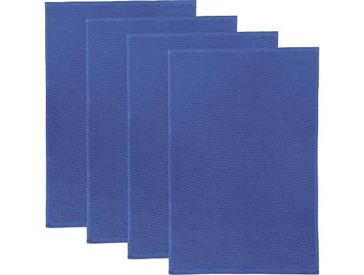 Erwin Müller Reinigungstuch, Putztuch, Multifunktionstuch 4er-Pack blau Größe 50x70 cm - saugstark, zum Putzen oder Staubwischen, robust und langlebig, mit Frottierseite