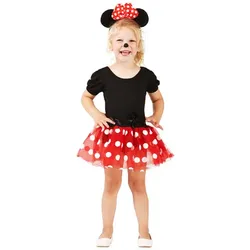 buttinette Kinderkostüm "Mäuschen", rot/weiß