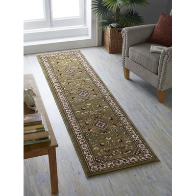 Läufer FLAIR RUGS "Sherborne", grün, B:60cm H:8mm L:230cm, Kunstfaser, Teppiche, Läufer