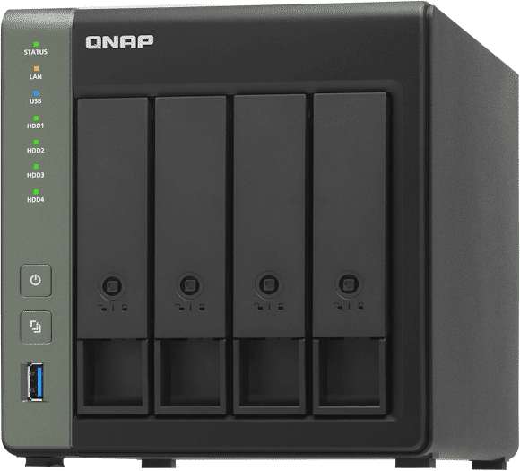 QNAP TS-431KX - NAS-server - 4 fack - SATA 6Gb/s - RAID RAID 0,