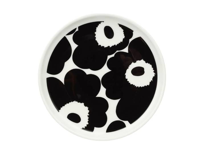 Marimekko Assiette Unikko Ø13,5 cm Black-White