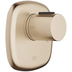 Dornbracht COYA xTOOL UP-Thermostat ohne Mengenregulierung, 3/4, Champagne gebürstet (22kt Gold), Abdeckplatte 123 x 123 mm