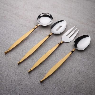 INOX ARTISANS Twisted Urban Hostess 4 Pc. Set