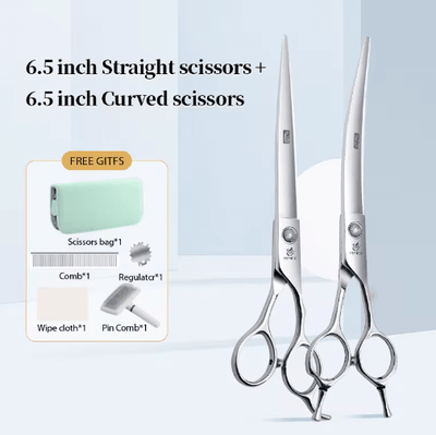 Inspire Picks Fenice Professional Pet Grooming Shears Set For Dogs & Cats 65z65w
