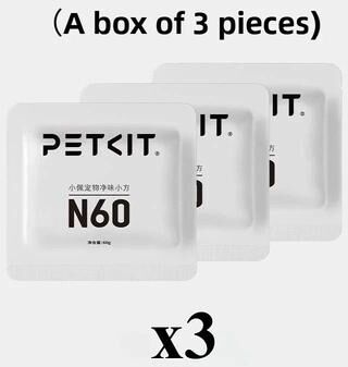 Inspired Finds PETKIT N60 Odor Eliminator Refills For PUROBOT Ultra Self Cleaning Litter Box, Pack Of 3 3 Box Of 9