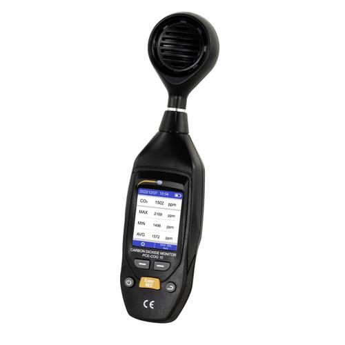 PCE Instruments CO2 / CO Detektor PCE-COG 10 inkl. Temperatur/Feuchtemessung |5000 Messpunktespeicher |CSV Datenexport