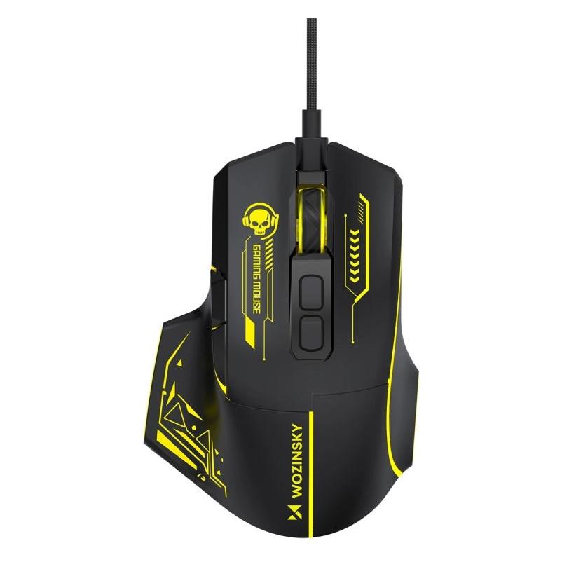 Wozinsky WMGK-1181W - Kabelgebundene optische Gaming-Maus mit 7200 DPI und Hintergrundbeleuchtung - Schwarz (Kabelgebunden) (1409315874)