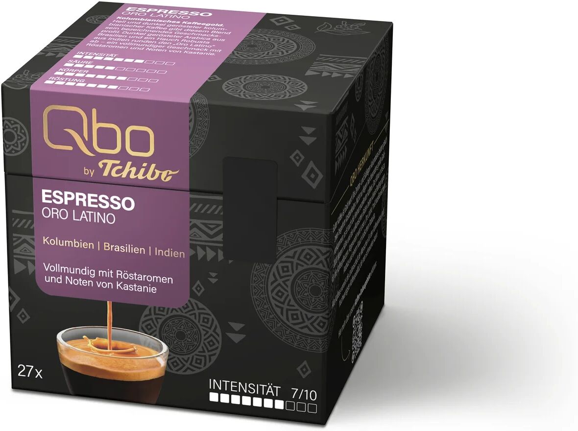 Qbo Espresso ORO Latino - 27 Kapseln - Intensität: 7/10