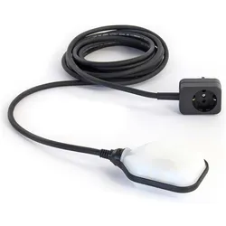 XPOtool, Zubehör Bewässerung, Aquastop Schwimmerschalter Teiche 5m Kabel Überlaufschutz schwarz-weiss