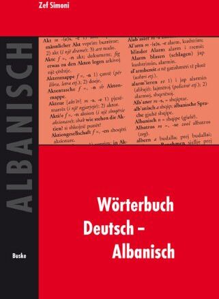 Zef Simoni - Wörterbuch Deutsch - Albanisch - Preis vom 02.10.2026 23:42:20 h