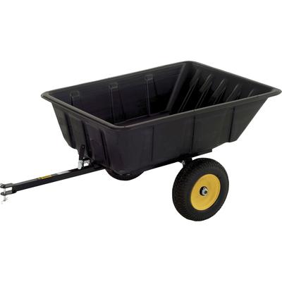 Rasentraktoranhänger POLAR "LG900", schwarz, KFZ-Anhänger, 283 l Volumen, Kipp- und Schwenkrahmen mit Schnellverriegelung