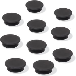 Sigel Magnete MU196, schwarz, Ø 25 mm, Höhe 10 mm, 10 Stück