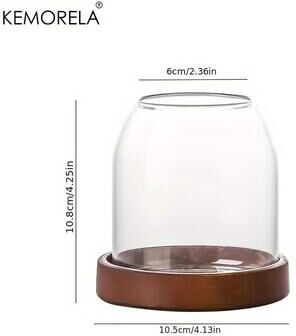Inspire Select Glass Tableware Storage Jar With Tray Chopsticks, Knife, Fork & Utensil Holder Organizer For Kitchen Counter b