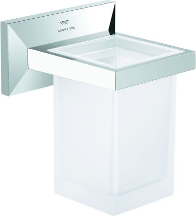 Grohe Allure Brilliant support 40893000 avec verre pour rince-bouche, chromé