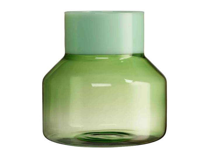 Design Letters Vase large Ø16,5 cm Generous Milky green-green