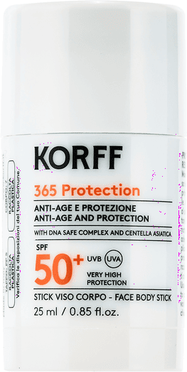 Korff 365 Protection Protezione Solare Anti-Age Viso Labbra Spf50+ Stick 25 Ml