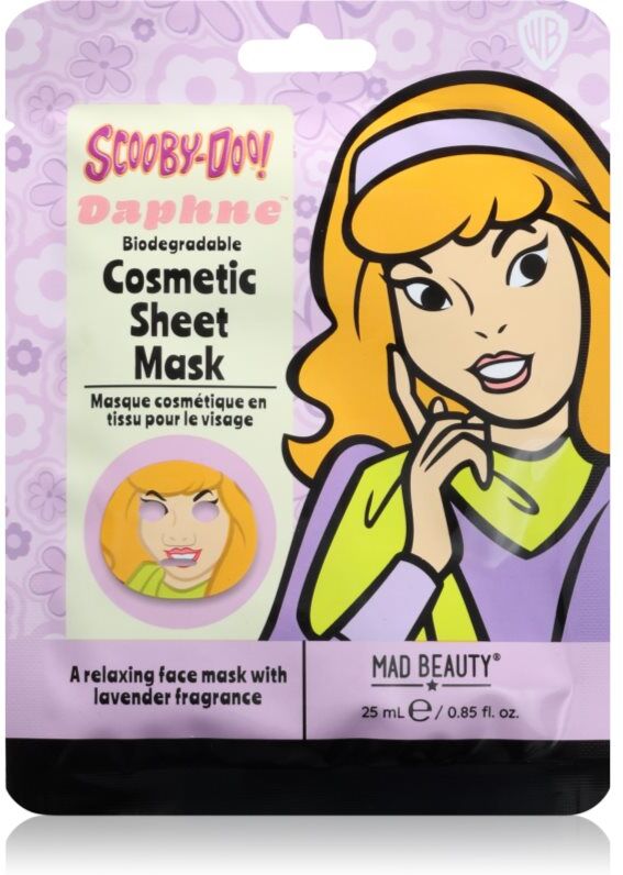 Mad Beauty Scooby Doo Daphne revitalising sheet mask 25 ml