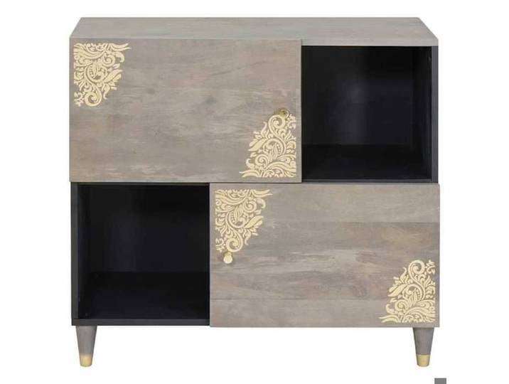 Buffet - - Meuble audio-vidéo - Gris - 2 portes - 80x33x75 cm 882nbu37t