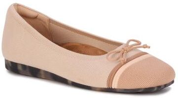 Women's Noelle Knit Flat by Ros Hommerson in Beige Multi Knit (Size 6 M)