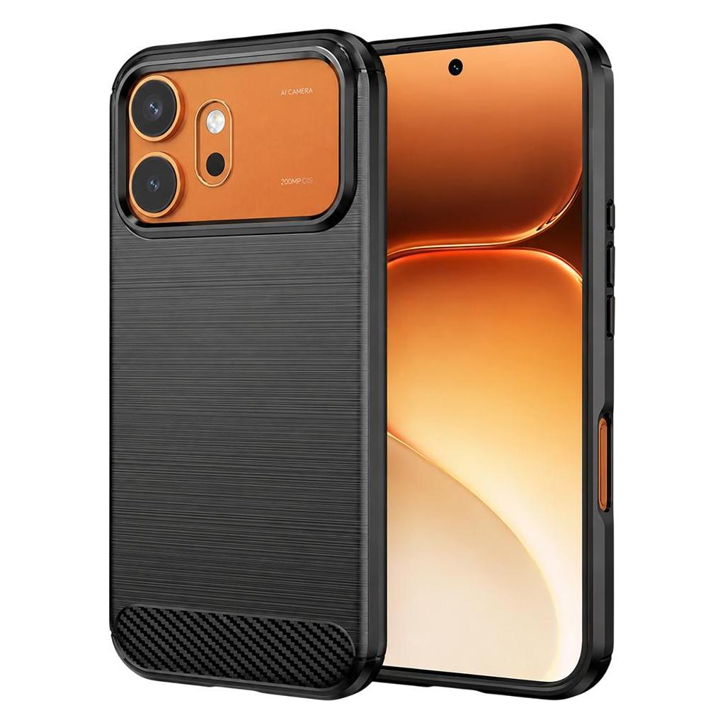 Techsuit - Carbon Silicone - Honor 600 - Black (Honor 600, Honor 600 Pro) (69193464)