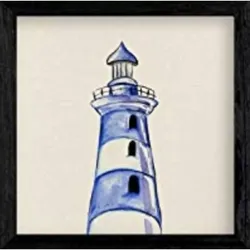POSTER Square Meereszeichnungen 20X20cm Schwarzer Rahmen
