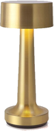 HomeDecorAndMore LLC Retro LED Bar Rechargeable Table Lamp Vintage Bar Table Lamp, Cordless & Dimmable, Perfect For Home & Restaurant Decor Gold