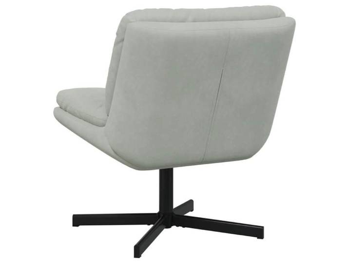 Confortable Fauteuil relaxant pivotant Gris clair 63x75x76 cm avec manuel de montage Velours__21663